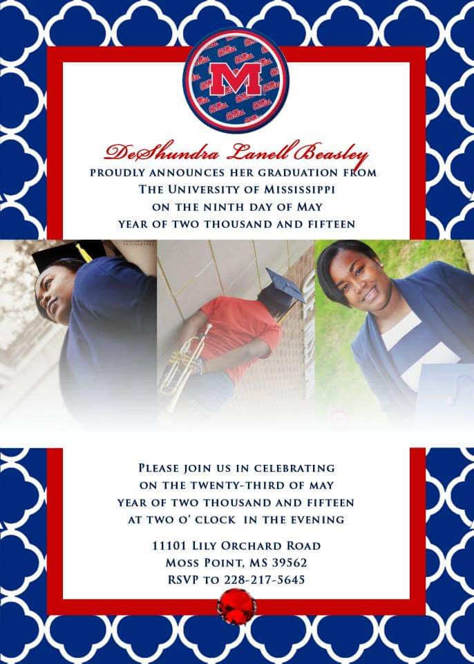 Graduation Invitation with Photos