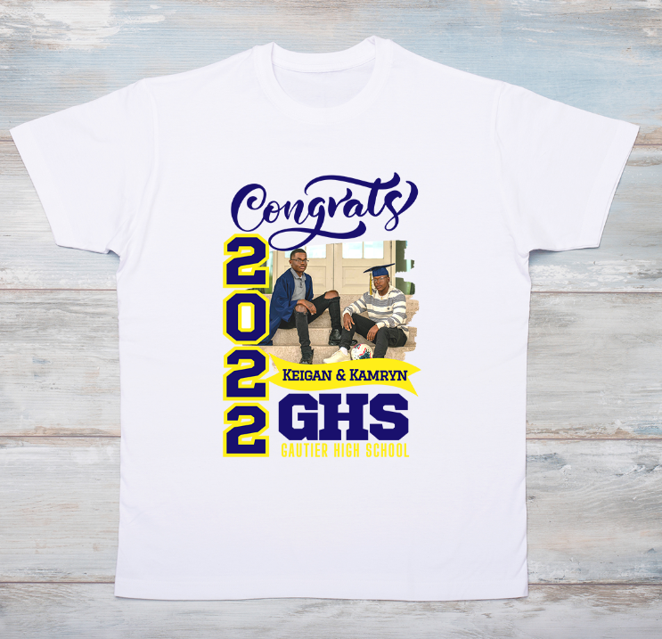 Congrats Graduation T-Shirt with Photo