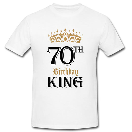 Birthday King with Age T-shirt