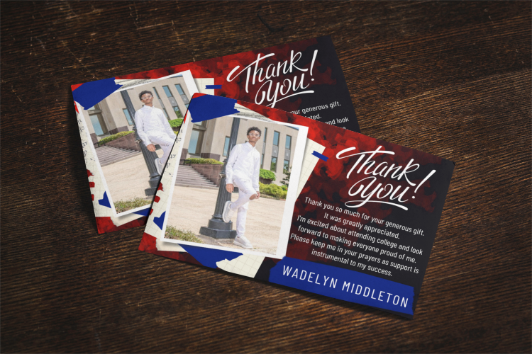 Graduation Thank You Cards - 4" x 6"