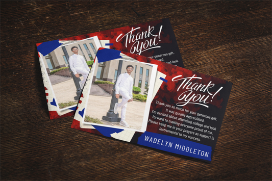 Graduation Thank You Cards - 4" x 6"