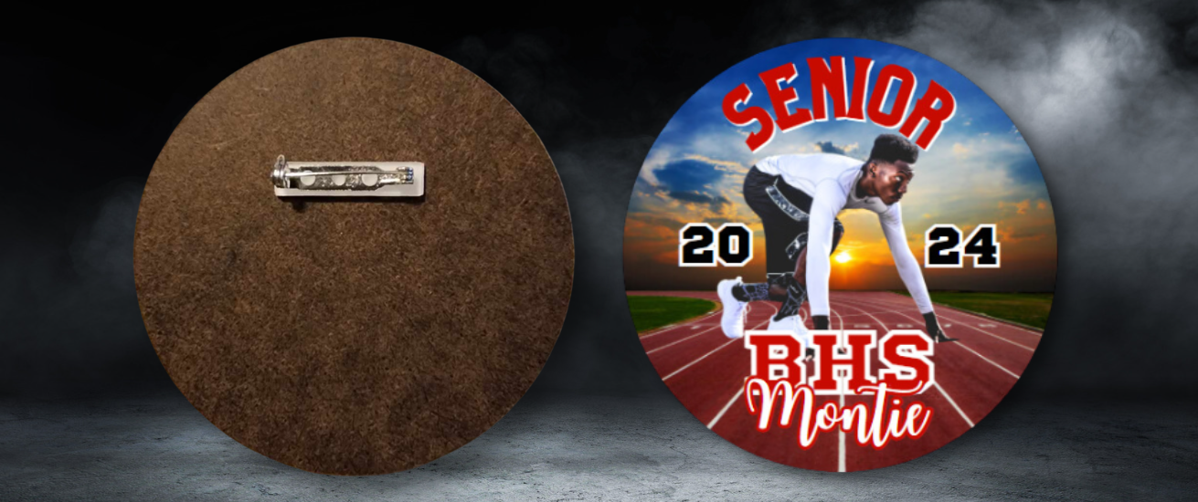 Senior Brag Button Pins