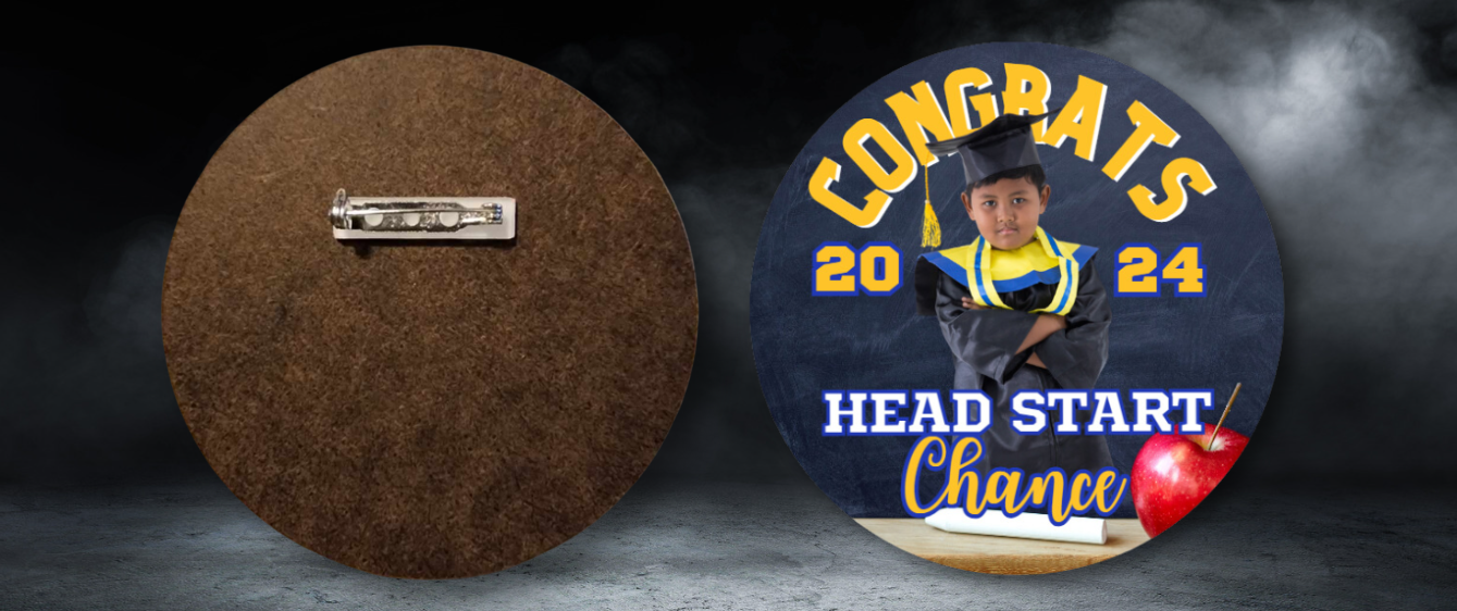 Congratulations Graduation Brag Button Pins