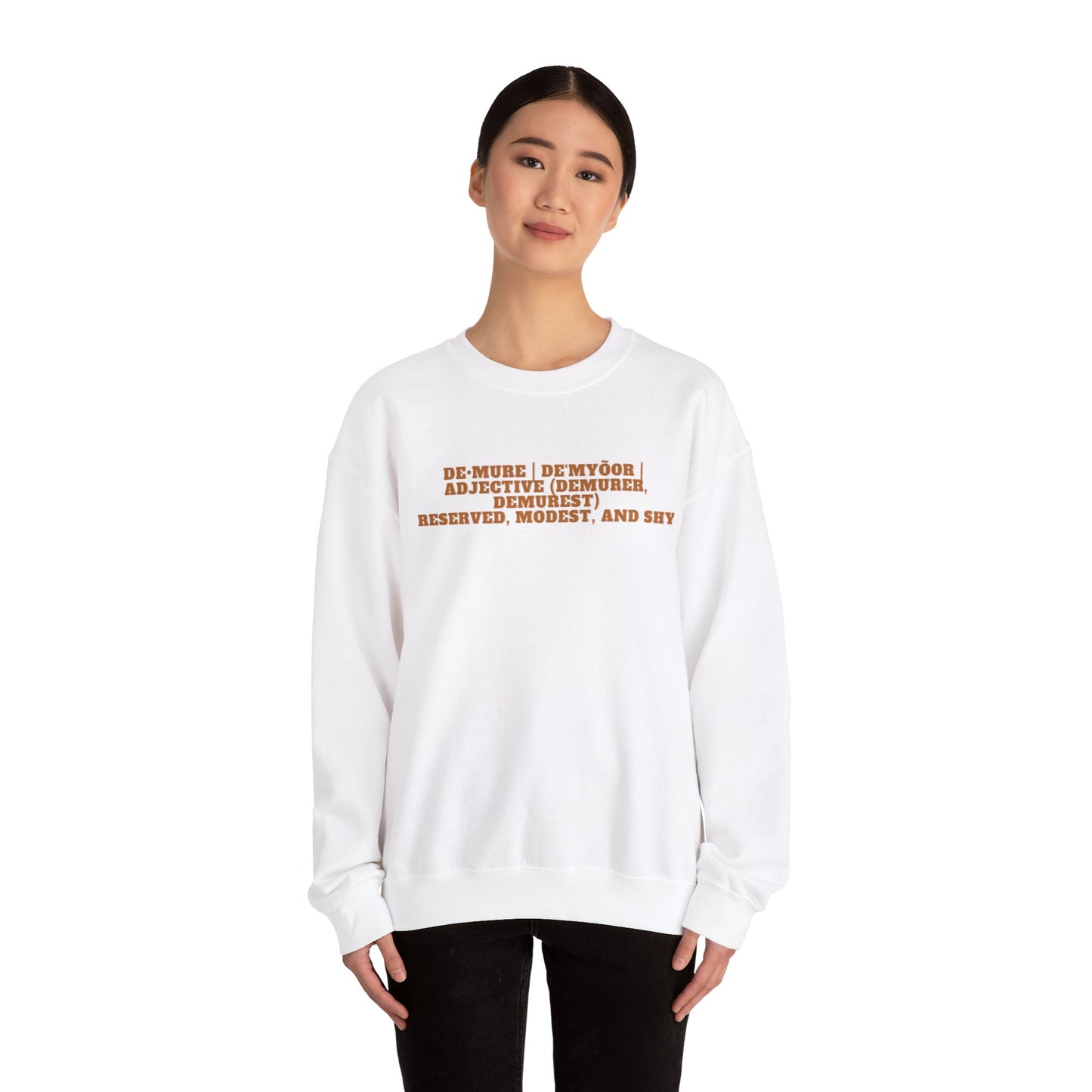 Very Demure mindful Cutesy Sweatshirt, Unisex Jumper, Cozy Pullover, Cute Sweater, Gender Neutral Top, Comfy Shirt