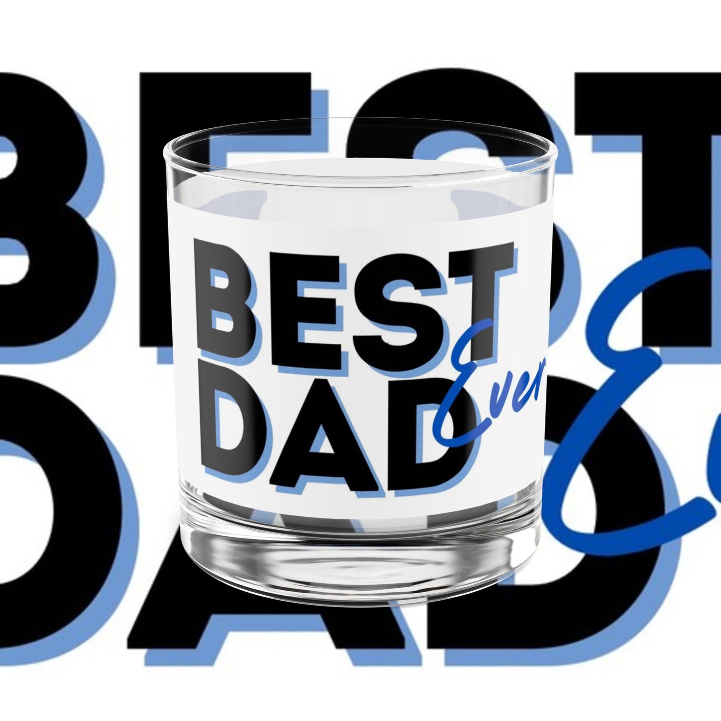 Father's Day Rocks Glass, 10oz, Dad gifts, Gifts for dads, Dad drinkware, Man cave glass