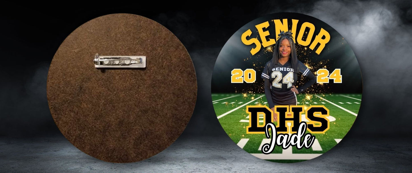 Senior Brag Button Pins