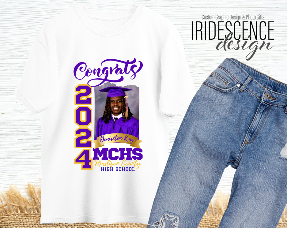 Congrats Graduation T-Shirt with Photo