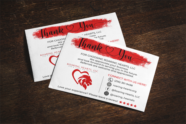 Business Thank You Cards  - 4" x 6"