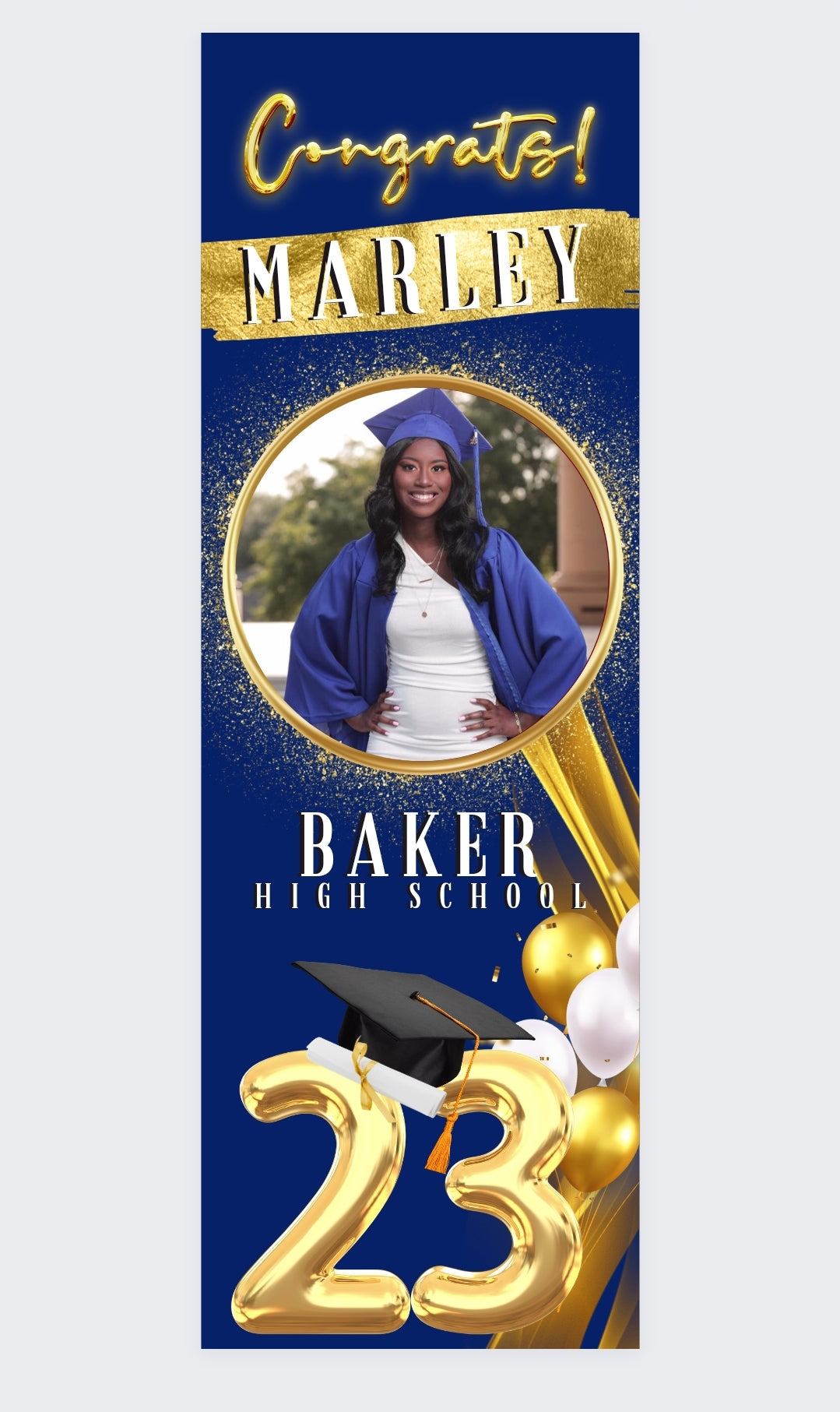 Graduation Banner only - 2ft x 8ft