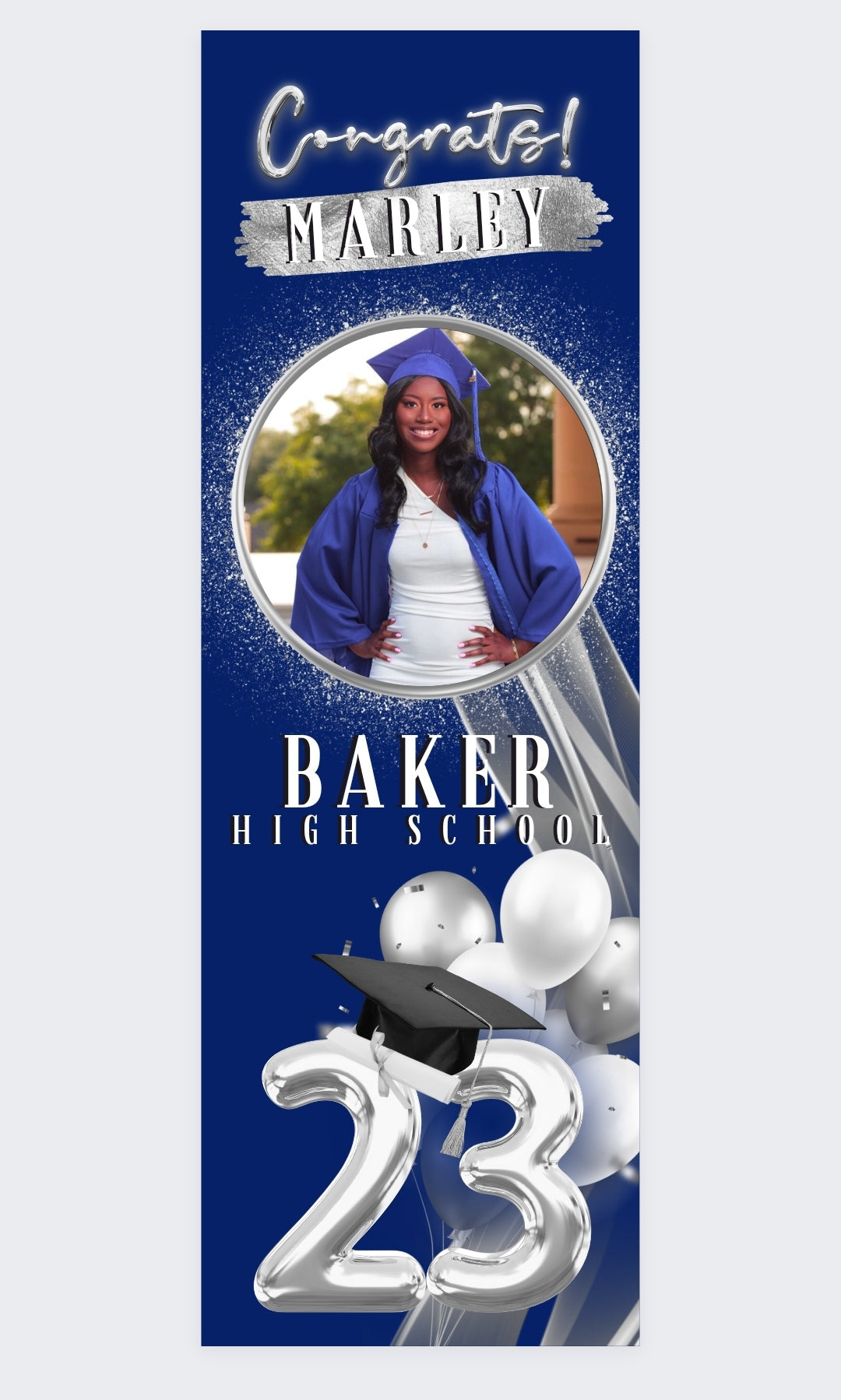 Graduation Banner only - 2ft x 6ft