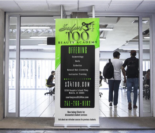 Business Banner only(Without stand) - 2ft x 6ft