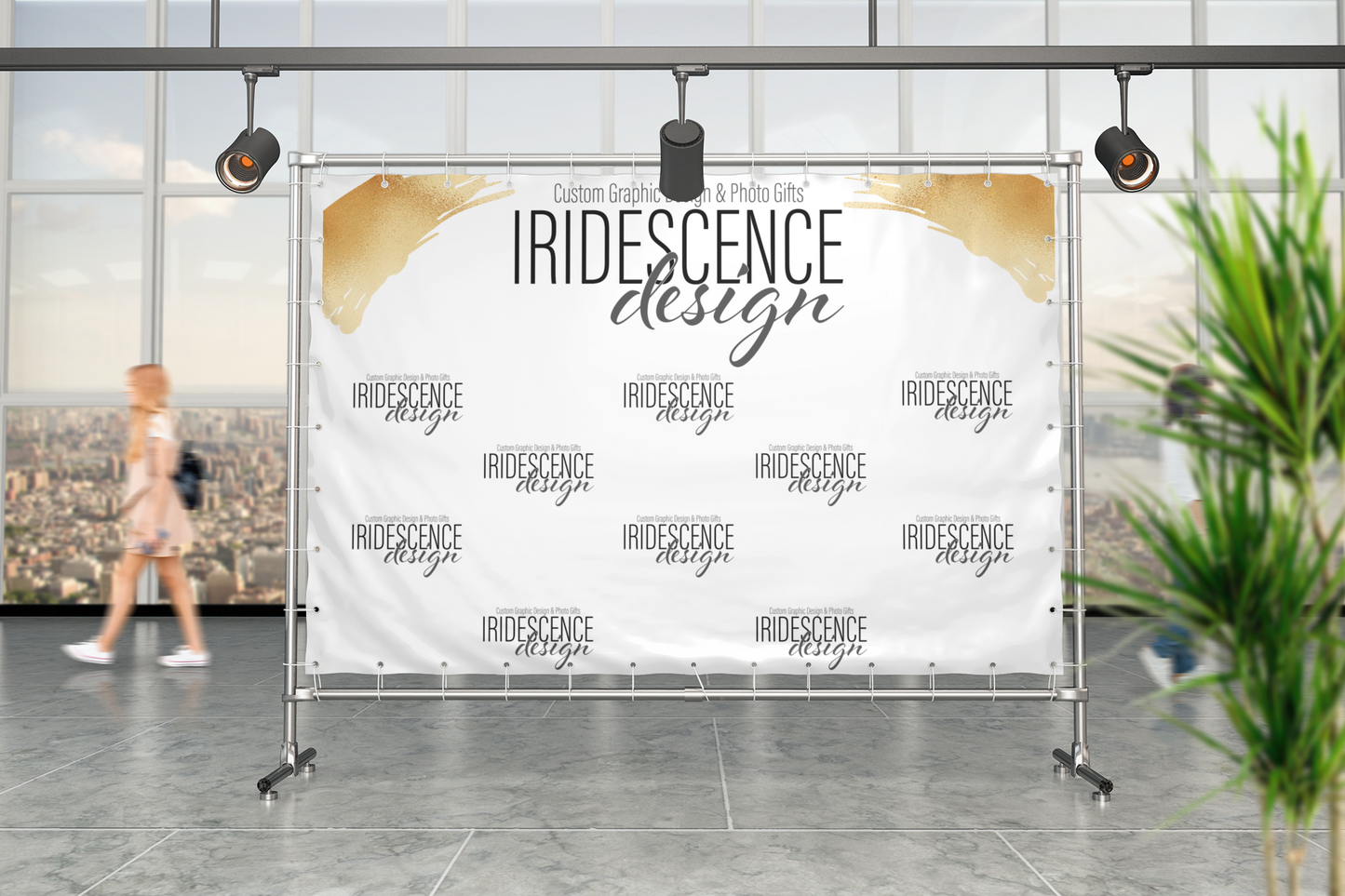 Step and Repeat Custom Vinyl Banner Backdrop  - RUSH or STANDARD Turnaround