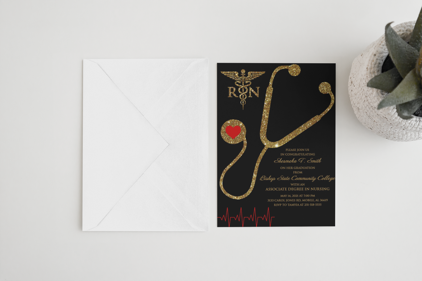 Nursing Graduation Invitation