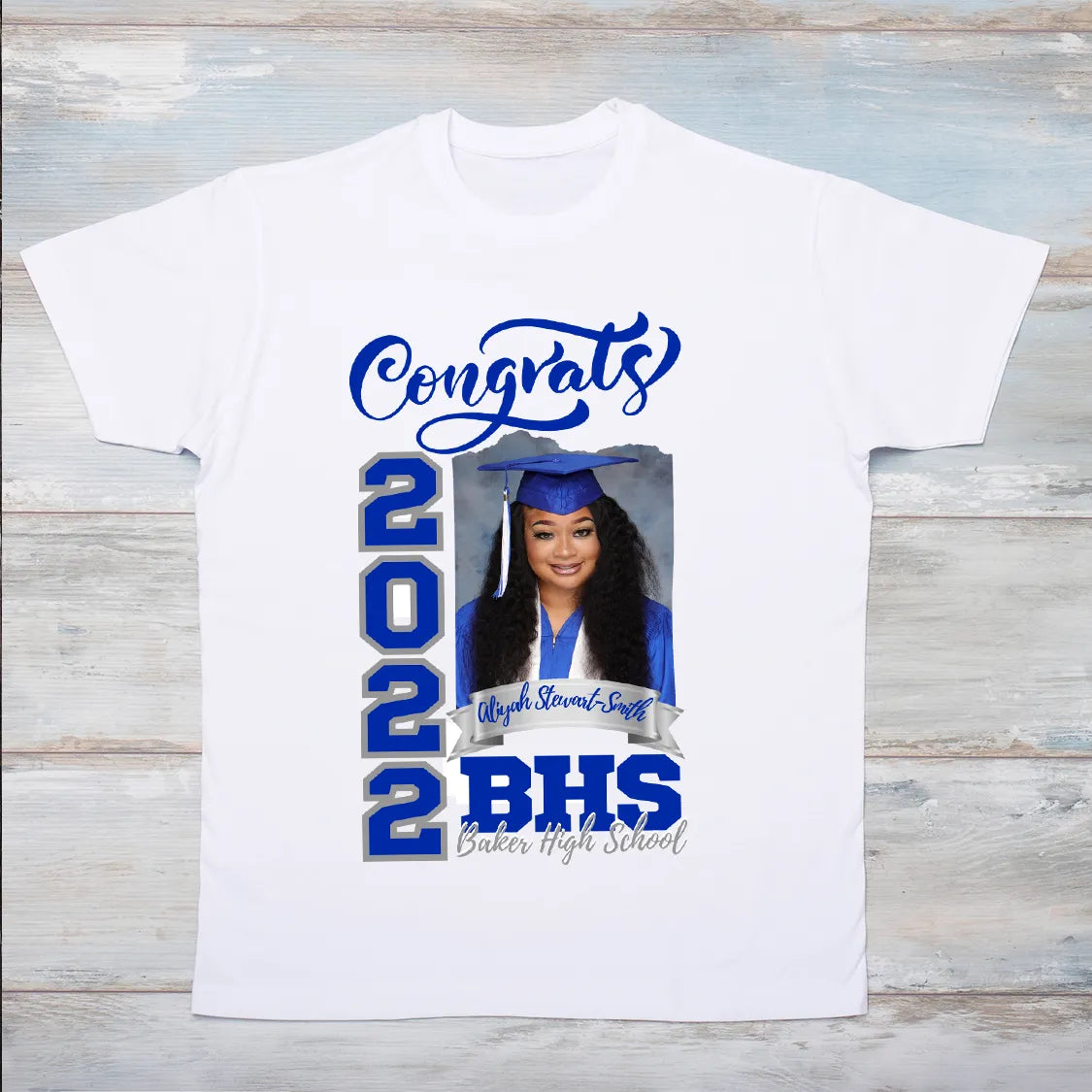 Congrats Graduation T-Shirt with Photo