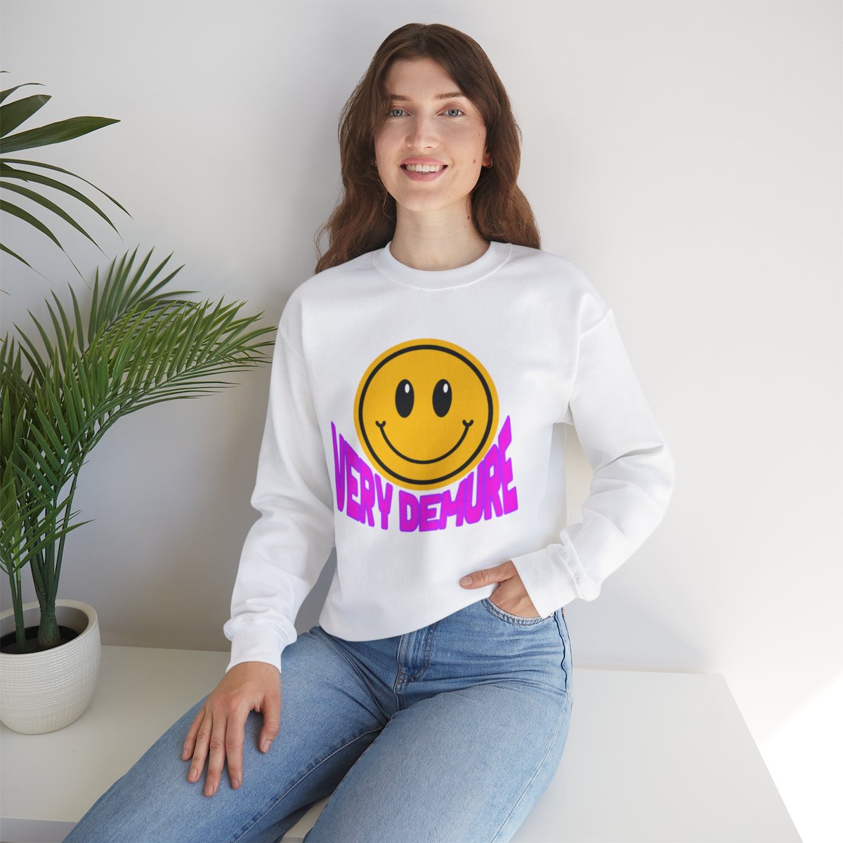 Very Demure mindful Cutesy Sweatshirt, Cozy Pullover, Cute Sweater, Comfy Top