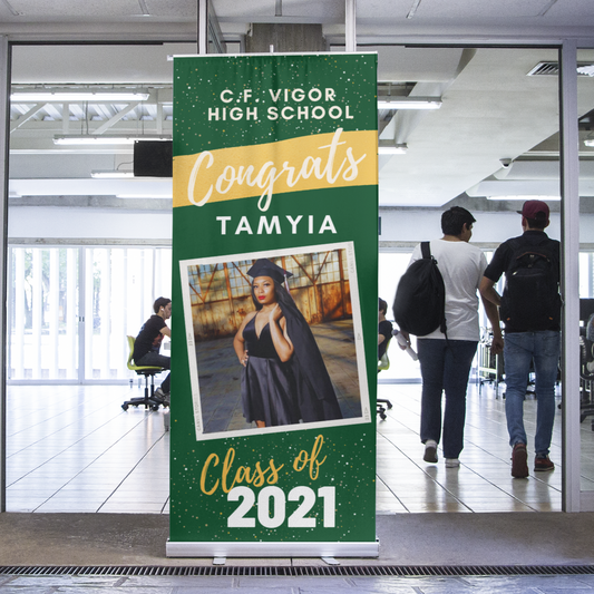 Graduate Retractable Banner - 33.5" x 78.7"